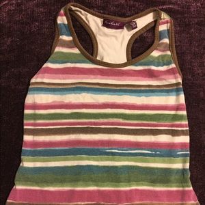 Colorful striped tank